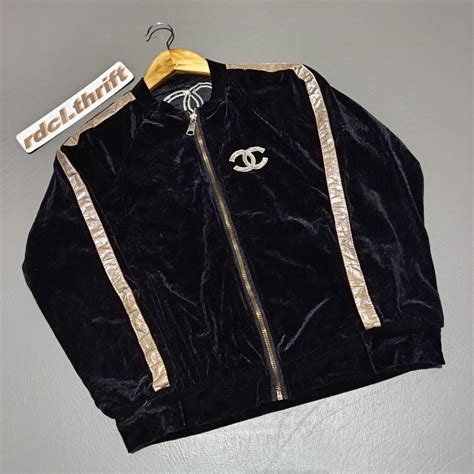 chanel velour set